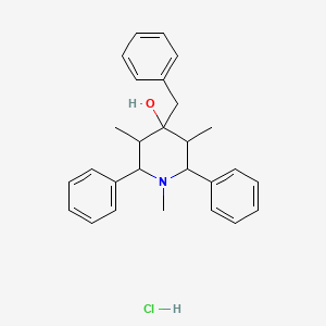 4-benzyl-1,3,5-trimethyl-2,6-diphenyl-4-piperidinol hydrochloride