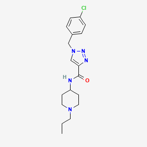 1-(4-chlorobenzyl)-N-(1-propyl-4-piperidinyl)-1H-1,2,3-triazole-4-carboxamide