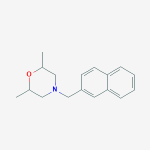 molecular formula C17H21NO B4951085 2,6-dimethyl-4-(2-naphthylmethyl)morpholine 