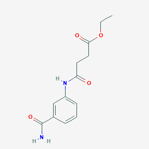 ethyl 4-{[3-(aminocarbonyl)phenyl]amino}-4-oxobutanoate