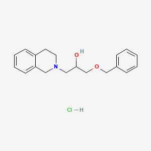 molecular formula C19H24ClNO2 B4951108 1-(benzyloxy)-3-(3,4-dihydro-2(1H)-isoquinolinyl)-2-propanol hydrochloride 