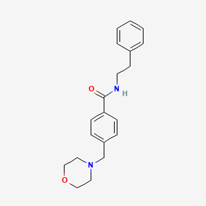 molecular formula C20H24N2O2 B4951130 4-(4-morpholinylmethyl)-N-(2-phenylethyl)benzamide 