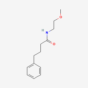 molecular formula C13H19NO2 B4951157 N-(2-methoxyethyl)-4-phenylbutanamide 