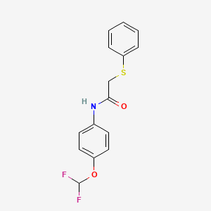 N-[4-(difluoromethoxy)phenyl]-2-(phenylthio)acetamide