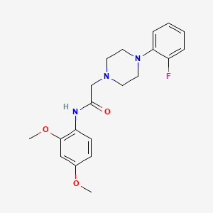 N-(2,4-dimethoxyphenyl)-2-[4-(2-fluorophenyl)piperazin-1-yl]acetamide