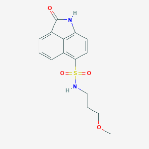 molecular formula C15H16N2O4S B495120 N-(3-methoxypropyl)-2-oxo-1,2-dihydrobenzo[cd]indole-6-sulfonamide 
