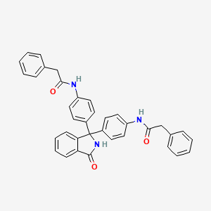 N,N'-[(3-oxo-2,3-dihydro-1H-isoindole-1,1-diyl)di-4,1-phenylene]bis(2-phenylacetamide)