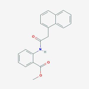 molecular formula C20H17NO3 B4951252 methyl 2-[(1-naphthylacetyl)amino]benzoate 