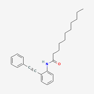 molecular formula C25H31NO B4951270 N-[2-(phenylethynyl)phenyl]undecanamide 