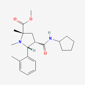 methyl (2S*,4S*,5R*)-4-[(cyclopentylamino)carbonyl]-1,2-dimethyl-5-(2-methylphenyl)-2-pyrrolidinecarboxylate