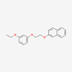 molecular formula C20H20O3 B4951325 2-[2-(3-ethoxyphenoxy)ethoxy]naphthalene 