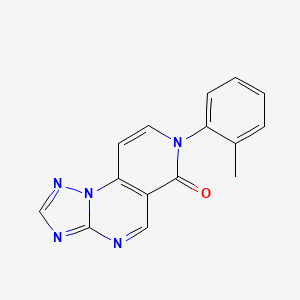 molecular formula C15H11N5O B4951362 7-(2-methylphenyl)pyrido[3,4-e][1,2,4]triazolo[1,5-a]pyrimidin-6(7H)-one 