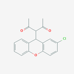 3-(2-chloro-9H-xanthen-9-yl)-2,4-pentanedione