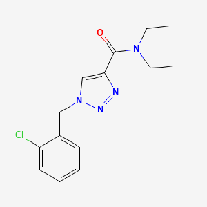 1-(2-chlorobenzyl)-N,N-diethyl-1H-1,2,3-triazole-4-carboxamide