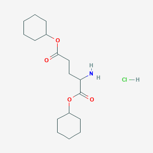 molecular formula C17H30ClNO4 B4951379 dicyclohexyl glutamate hydrochloride 