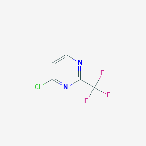 molecular formula C5H2ClF3N2 B049514 4-Chloro-2-(trifluoromethyl)pyrimidine CAS No. 1514-96-1