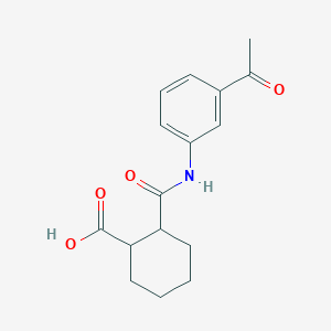 B495140 2-[(3-acetylphenyl)carbamoyl]cyclohexane-1-carboxylic Acid CAS No. 331987-27-0