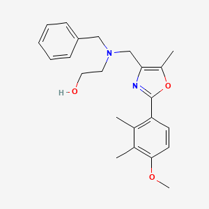 molecular formula C23H28N2O3 B4951406 2-(benzyl{[2-(4-methoxy-2,3-dimethylphenyl)-5-methyl-1,3-oxazol-4-yl]methyl}amino)ethanol 