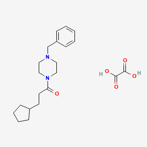 1-benzyl-4-(3-cyclopentylpropanoyl)piperazine oxalate