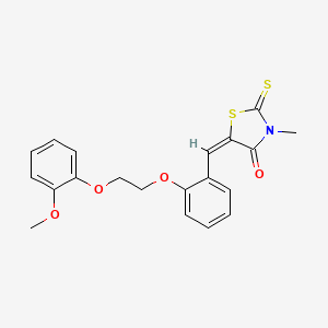 5-{2-[2-(2-methoxyphenoxy)ethoxy]benzylidene}-3-methyl-2-thioxo-1,3-thiazolidin-4-one