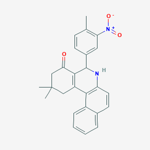 2,2-dimethyl-5-(4-methyl-3-nitrophenyl)-2,3,5,6-tetrahydrobenzo[a]phenanthridin-4(1H)-one