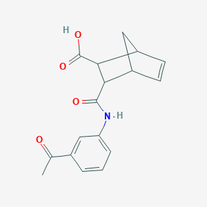 B495146 3-[(3-Acetylphenyl)carbamoyl]bicyclo[2.2.1]hept-5-ene-2-carboxylic acid CAS No. 353514-64-4