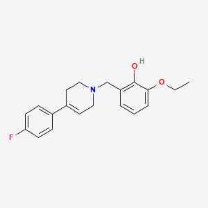 2-ethoxy-6-{[4-(4-fluorophenyl)-3,6-dihydro-1(2H)-pyridinyl]methyl}phenol