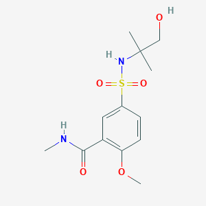 5-{[(2-hydroxy-1,1-dimethylethyl)amino]sulfonyl}-2-methoxy-N-methylbenzamide