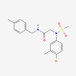 N~2~-(4-bromo-3-methylphenyl)-N~1~-(4-methylbenzyl)-N~2~-(methylsulfonyl)glycinamide