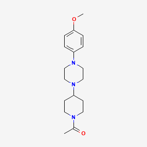 molecular formula C18H27N3O2 B4951584 1-(1-acetyl-4-piperidinyl)-4-(4-methoxyphenyl)piperazine 