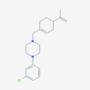 1-(3-chlorophenyl)-4-[(4-isopropenyl-1-cyclohexen-1-yl)methyl]piperazine