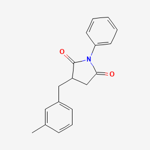 3-(3-methylbenzyl)-1-phenyl-2,5-pyrrolidinedione