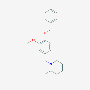 1-[4-(benzyloxy)-3-methoxybenzyl]-2-ethylpiperidine