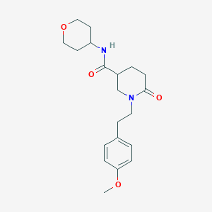 1-[2-(4-methoxyphenyl)ethyl]-6-oxo-N-(tetrahydro-2H-pyran-4-yl)-3-piperidinecarboxamide