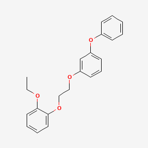 molecular formula C22H22O4 B4951718 1-ethoxy-2-[2-(3-phenoxyphenoxy)ethoxy]benzene 