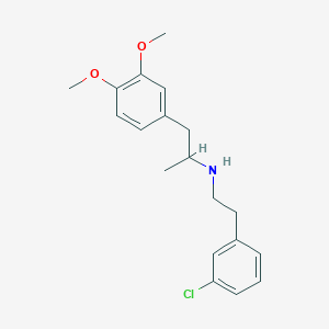 N-[2-(3-chlorophenyl)ethyl]-1-(3,4-dimethoxyphenyl)-2-propanamine