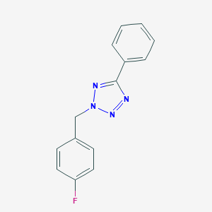 molecular formula C14H11FN4 B495176 2-[(4-Fluorophenyl)methyl]-5-phenyltetrazole CAS No. 314044-38-7