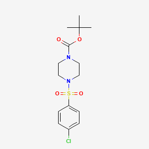 tert-butyl 4-[(4-chlorophenyl)sulfonyl]-1-piperazinecarboxylate