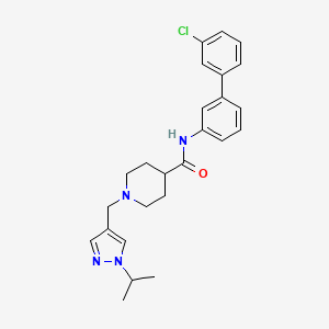 N-(3'-chloro-3-biphenylyl)-1-[(1-isopropyl-1H-pyrazol-4-yl)methyl]-4-piperidinecarboxamide