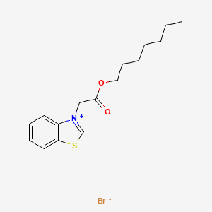 3-[2-(heptyloxy)-2-oxoethyl]-1,3-benzothiazol-3-ium bromide