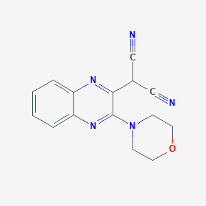 2-(3-Morpholin-4-ylquinoxalin-2-yl)propanedinitrile