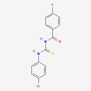 N-{[(4-bromophenyl)amino]carbonothioyl}-4-fluorobenzamide