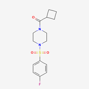 CYCLOBUTYL{4-[(4-FLUOROPHENYL)SULFONYL]PIPERAZINO}METHANONE