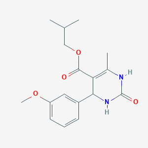 molecular formula C17H22N2O4 B4951871 2-Methylpropyl 4-(3-methoxyphenyl)-6-methyl-2-oxo-1,2,3,4-tetrahydropyrimidine-5-carboxylate 