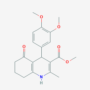 Methyl 4-(3,4-dimethoxyphenyl)-2-methyl-5-oxo-1,4,5,6,7,8-hexahydroquinoline-3-carboxylate