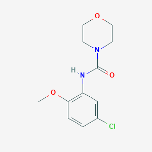 molecular formula C12H15ClN2O3 B495189 N-(5-chloro-2-methoxyphenyl)morpholine-4-carboxamide CAS No. 346713-92-6