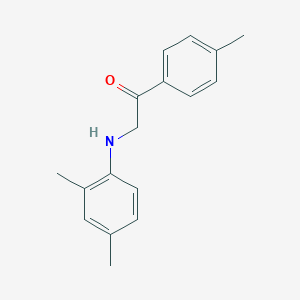 molecular formula C17H19NO B495192 2-(2,4-Dimethylanilino)-1-(4-methylphenyl)ethanone 