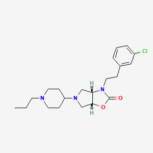 molecular formula C21H30ClN3O2 B4951921 (3aS*,6aR*)-3-[2-(3-chlorophenyl)ethyl]-5-(1-propyl-4-piperidinyl)hexahydro-2H-pyrrolo[3,4-d][1,3]oxazol-2-one 