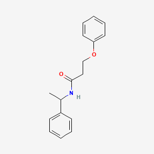 3-phenoxy-N-(1-phenylethyl)propanamide