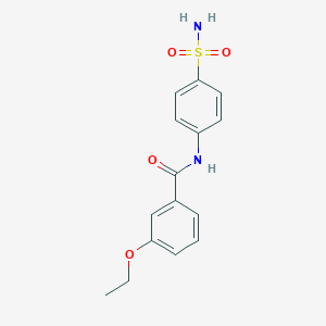 molecular formula C15H16N2O4S B495193 3-ethoxy-N-(4-sulfamoylphenyl)benzamide 